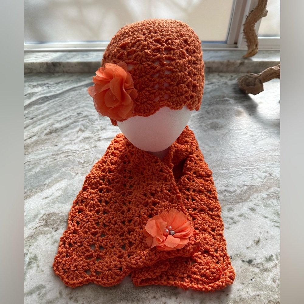 Crochet Hat & Scarf Set
